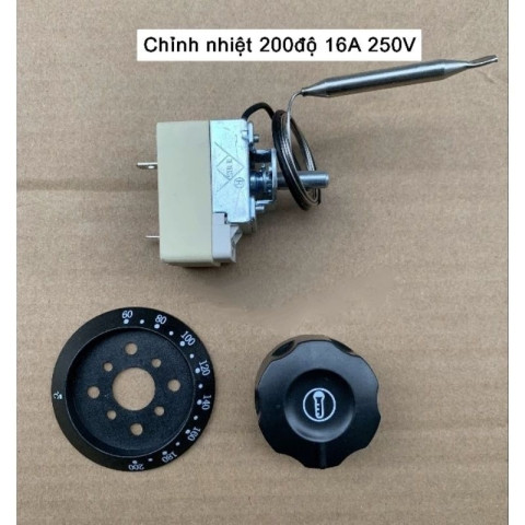 Núm vặn chỉnh nhiệt độ bếp chiên nhúng, nồi nấu phở, nồi cháo, máy ép ly cốc...110° 200° 300°