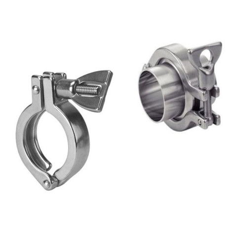 Clamp vi sinh, Khớp nối nhanh, nối ống kim loại, nối ống lò hơi, clem đường ống cần tháo rời vệ sinh