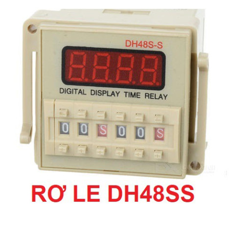 Timer DH48 SS - DH48 1Z - DH48 2Z loại xịn, đồng hồ hẹn giờ thiết bị, rơ le thời gian (đã gồm đế)